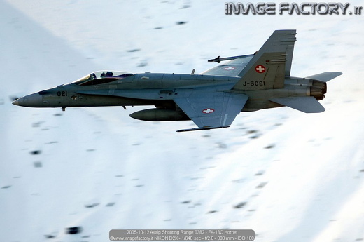 2005-10-12 Axalp Shooting Range 0382 - FA-18C Hornet